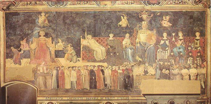 Ambrogio Lorenzetti Allegory of the Good Government China oil painting art